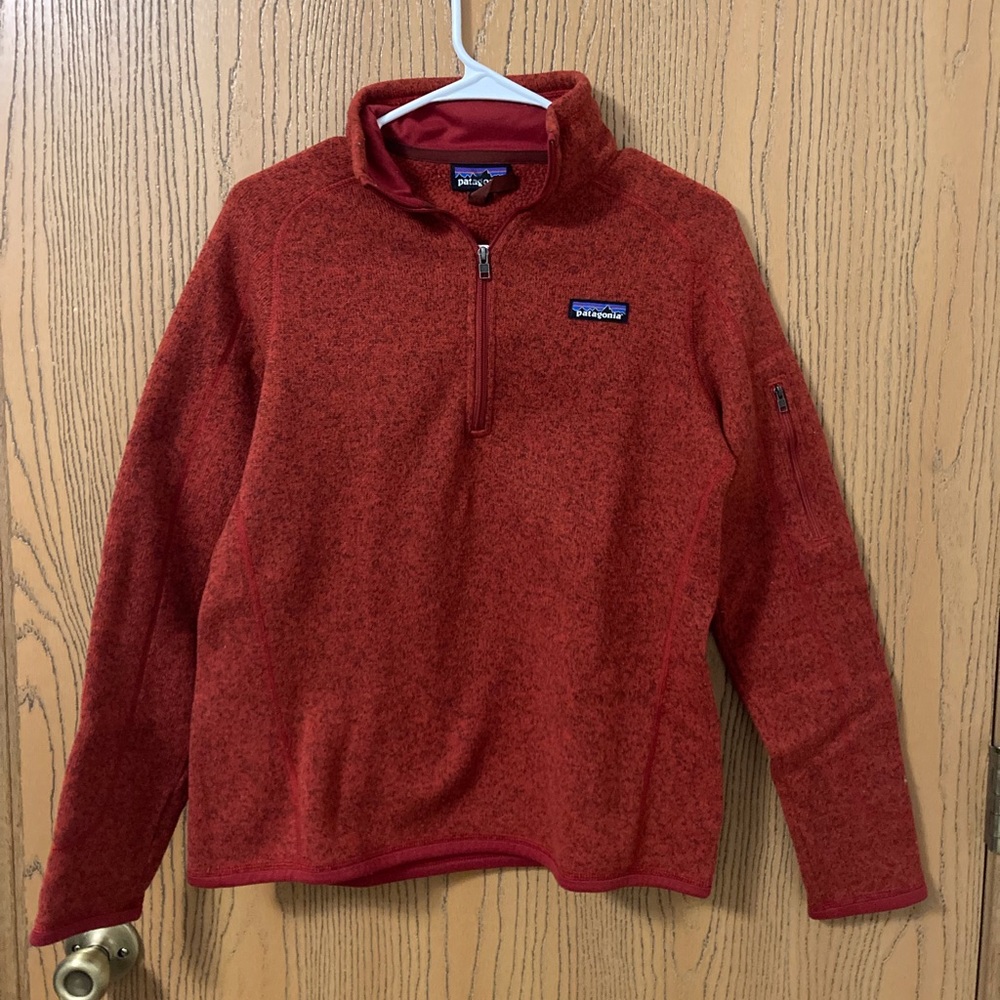 Red Women’s Patagonia Quarter Zip Better Sweater